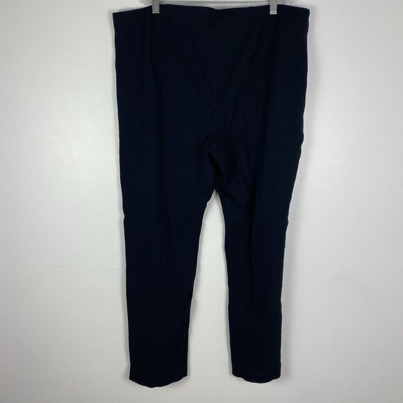 Chicos Pull On Pants Black Stretch Womens Sz 3 / XL Casual Work Travel - Picture 4 of 7